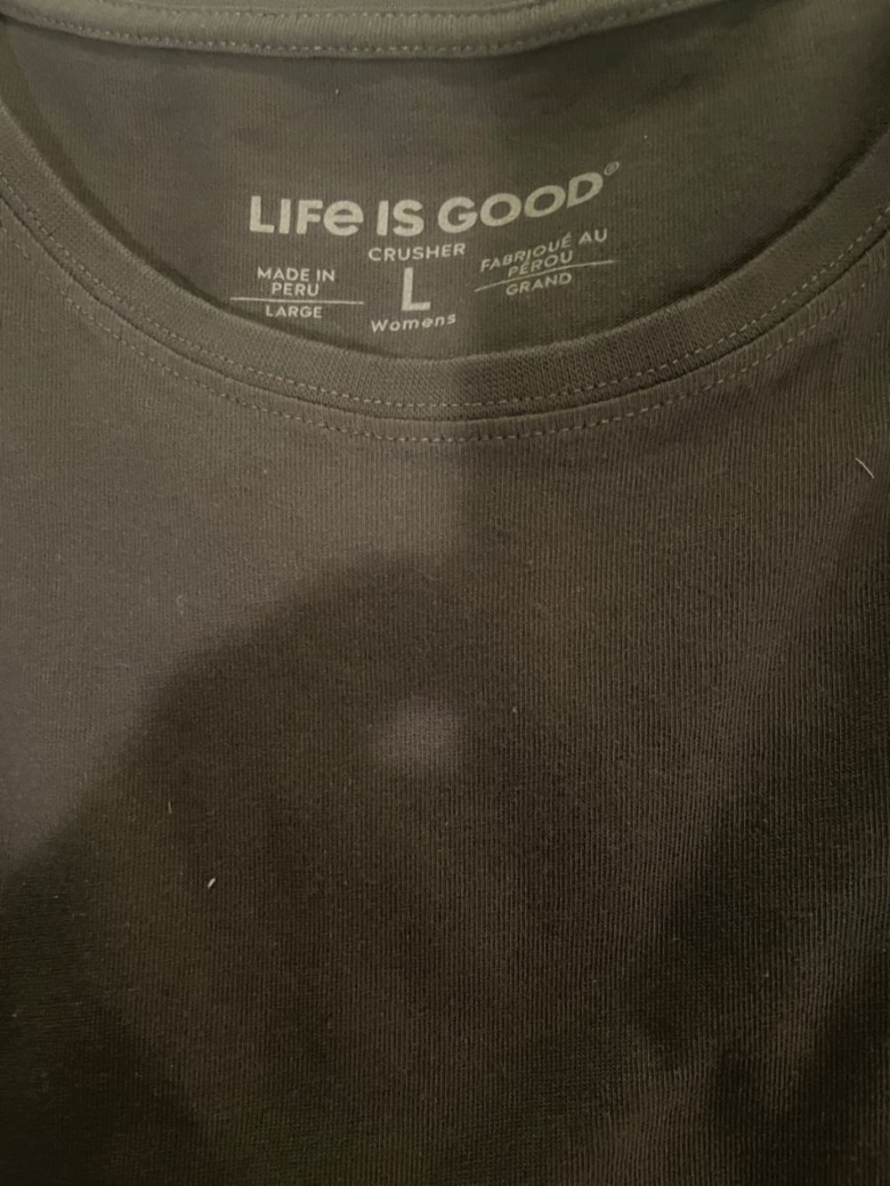 Life Is Good Black and Navy short Sleeve Crewneck Tees - Picture 9 of 10